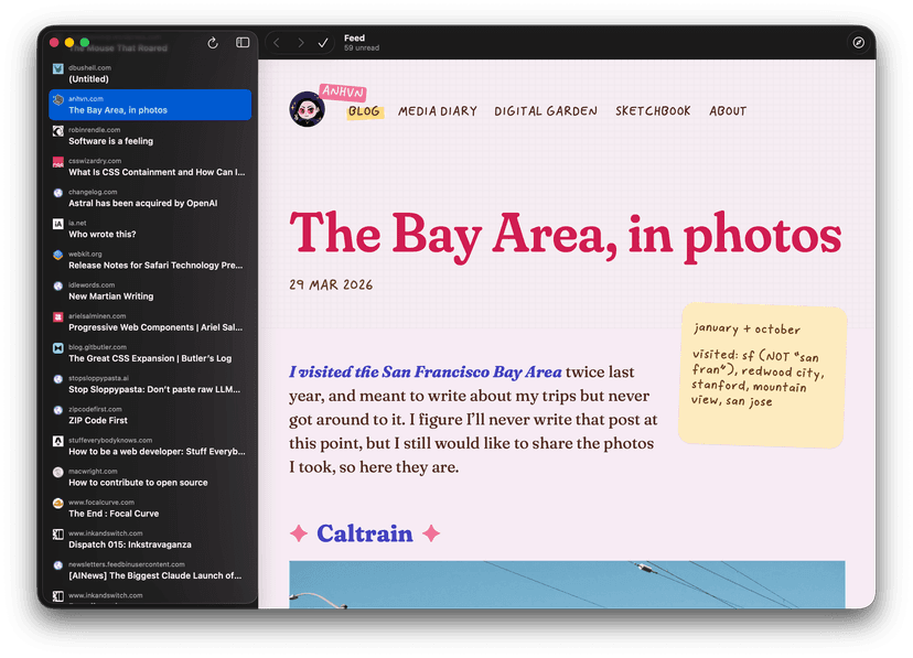 Author Builds Prototype RSS Reader Using LLM