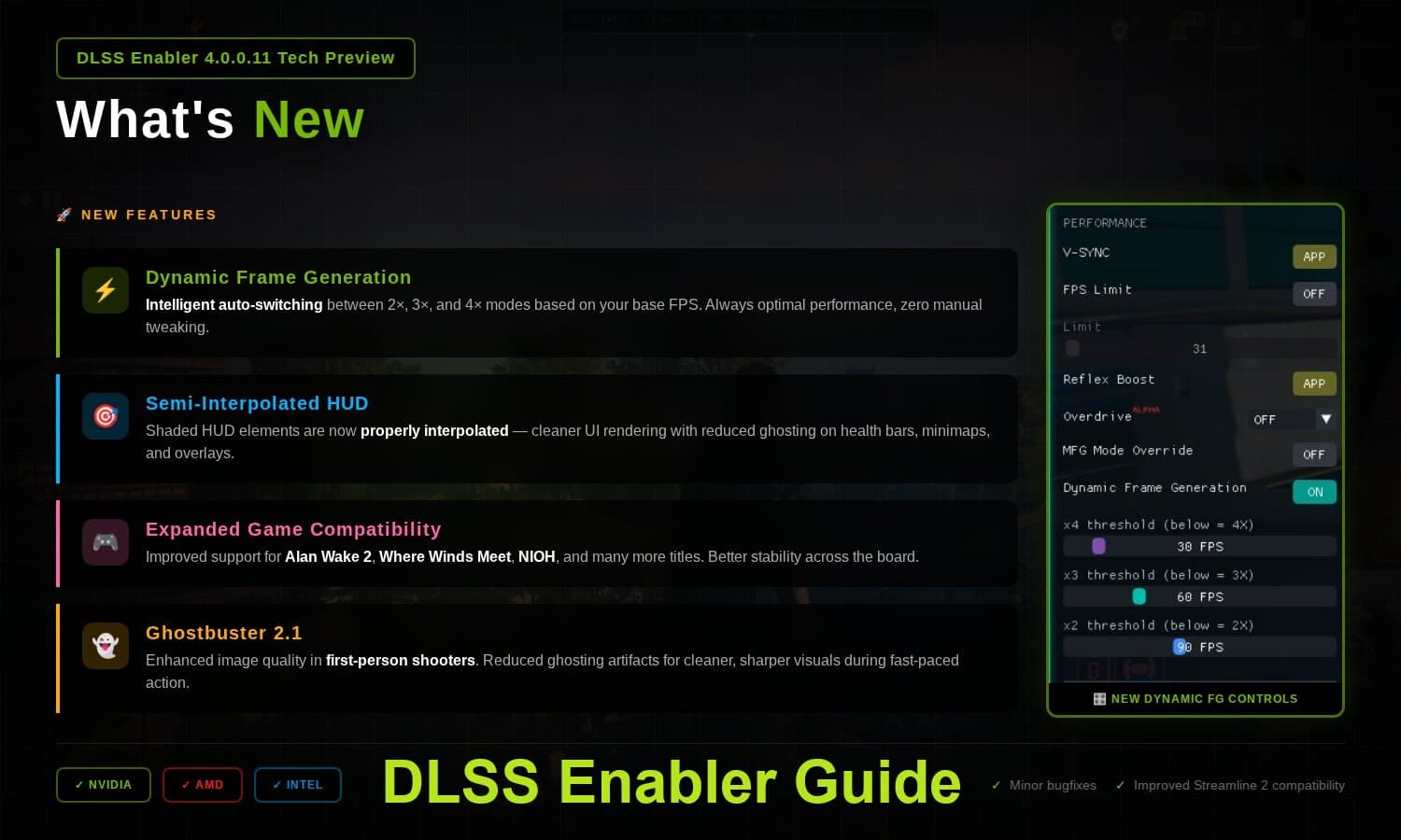 DLSS Enabler Expands Frame Generation Features