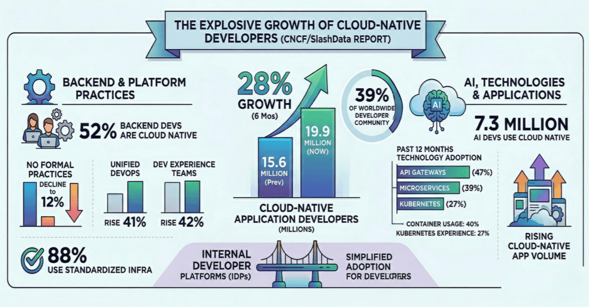 Cloud Native Developers Reach Nearly 20 Million