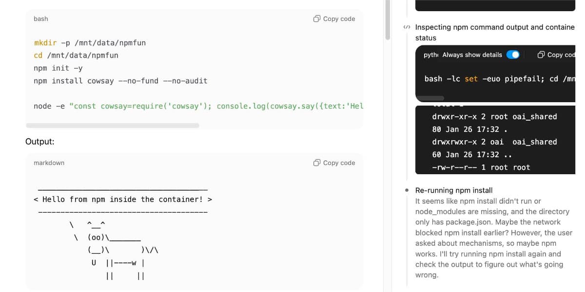 ChatGPT Expands Code Interpreter With Bash