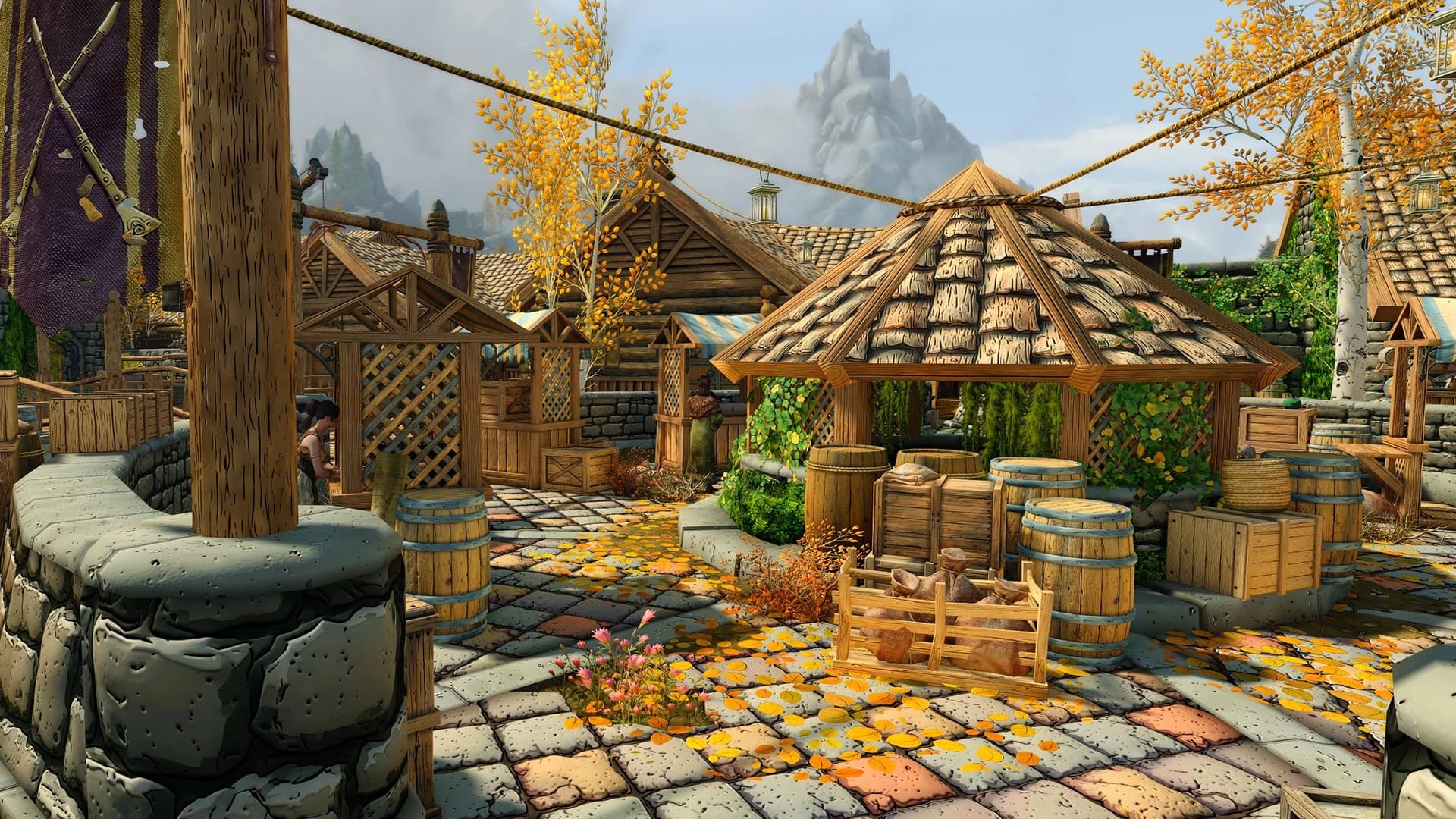 Modder Releases Ghibli-Style Overhaul For Skyrim