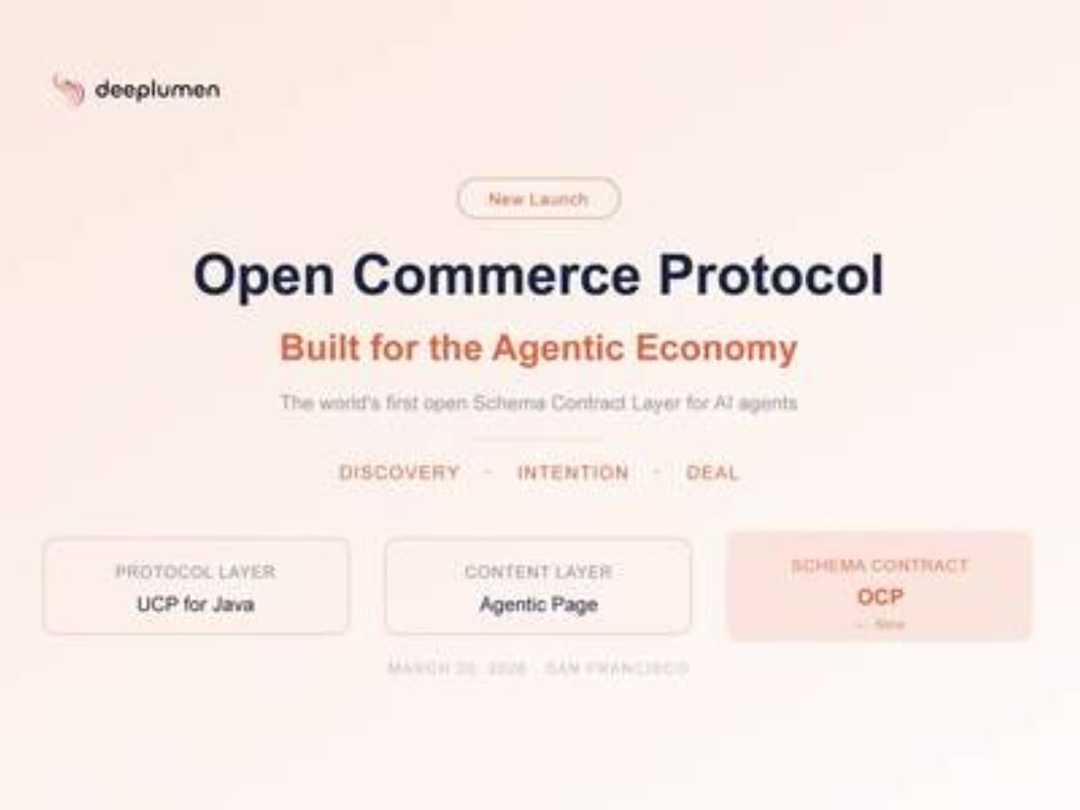 Deeplumen Launches Open Commerce Protocol For Agentic Commerce