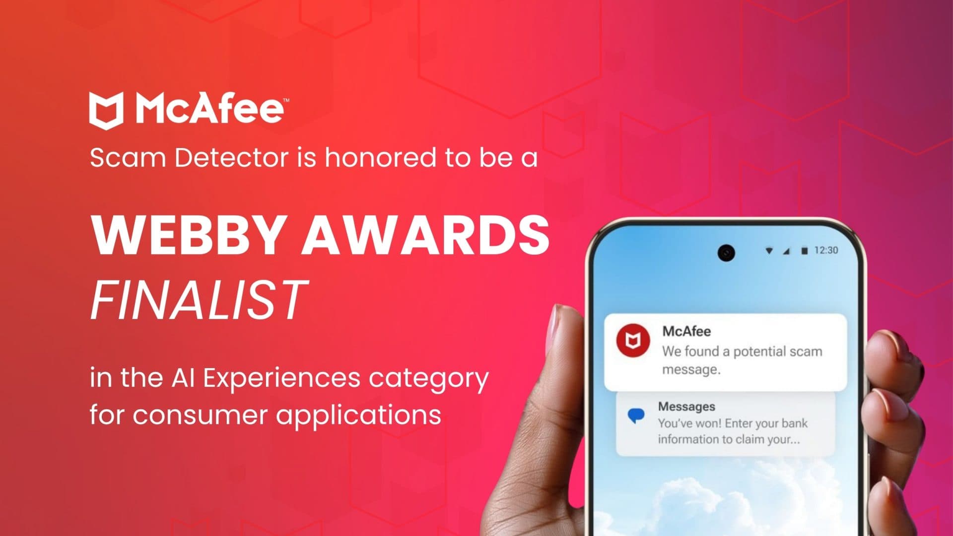 McAfee Scam Detector Becomes Webby Finalist