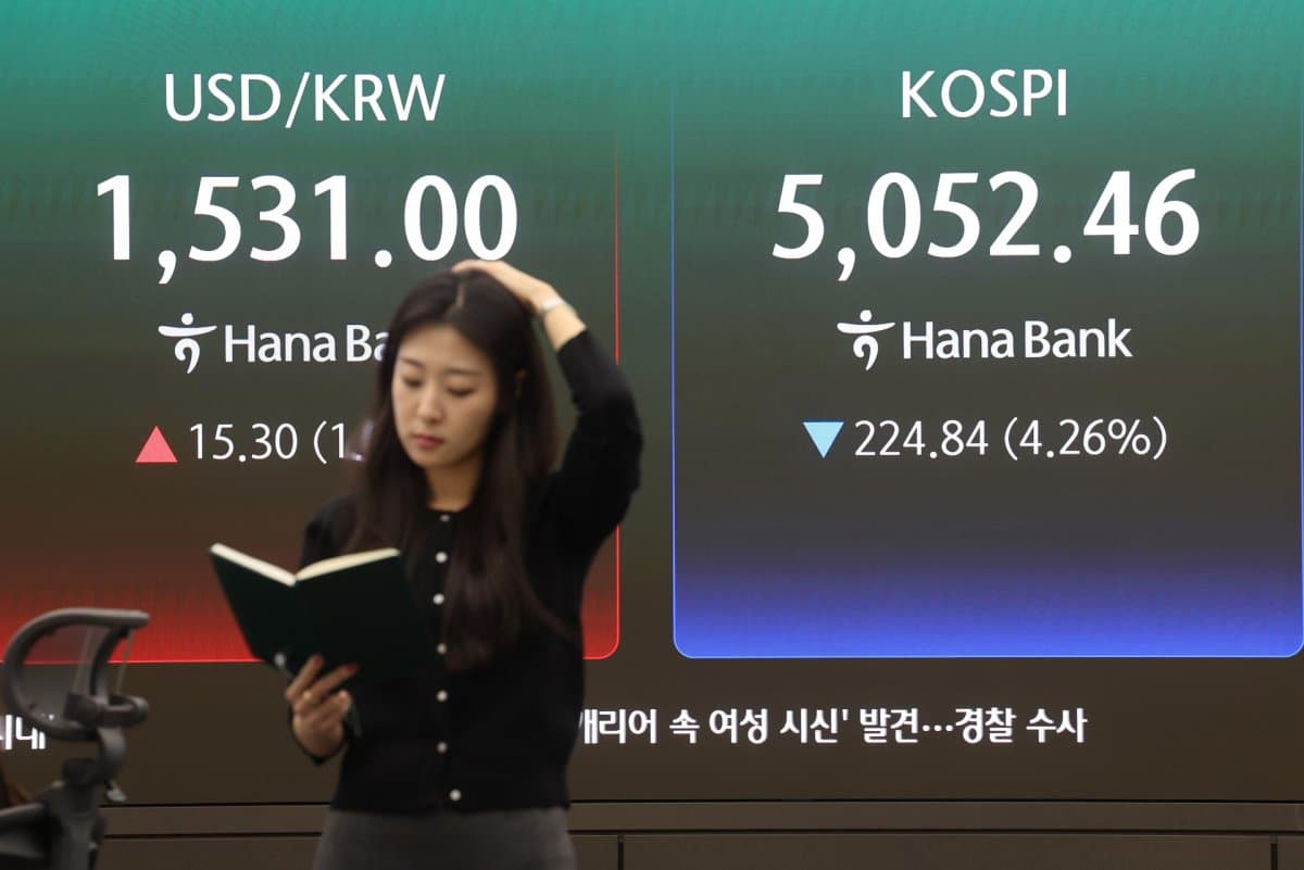 Seoul Stocks Plunge Amid Middle East War