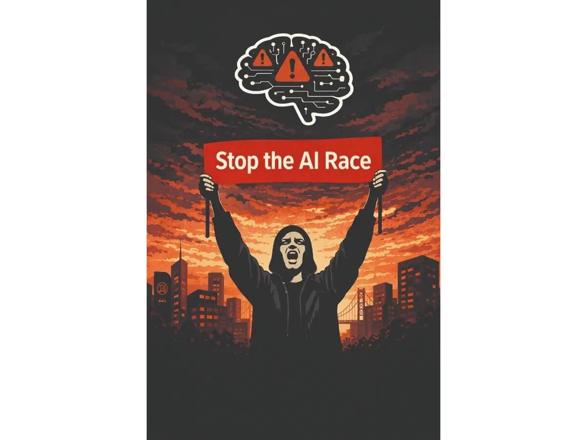 Protesters Demand Pause in Frontier AI Development