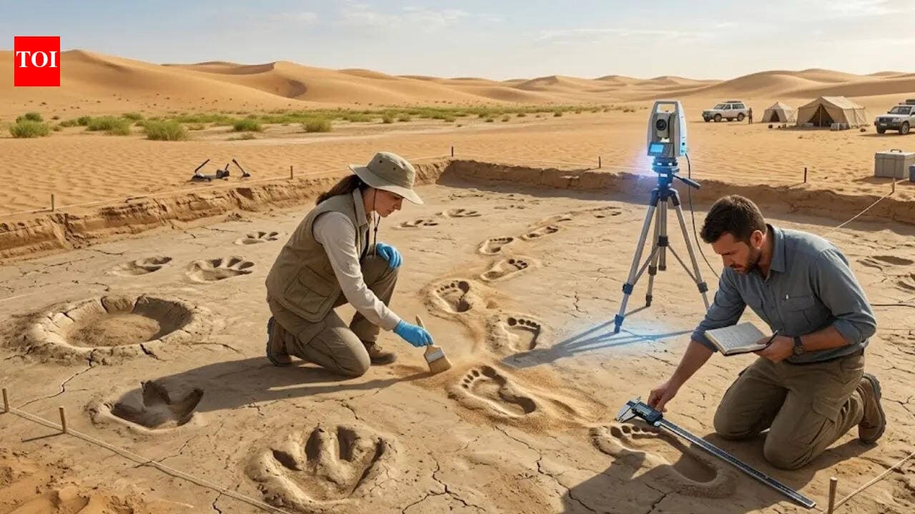 Archaeologists Discover 120,000-Year Human Footprints In Arabia