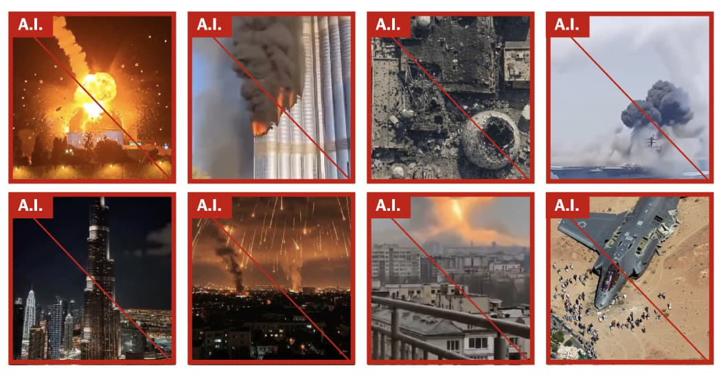 AI Floods Social Media With Fake War Footage