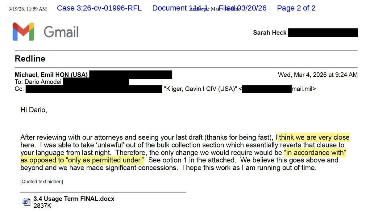 Judge Lin Grants Anthropic Preliminary Injunction Against Department Of War