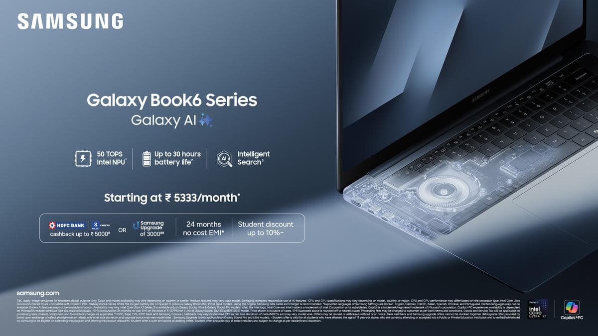 Samsung Launches Galaxy Book 6 Series AI PCs