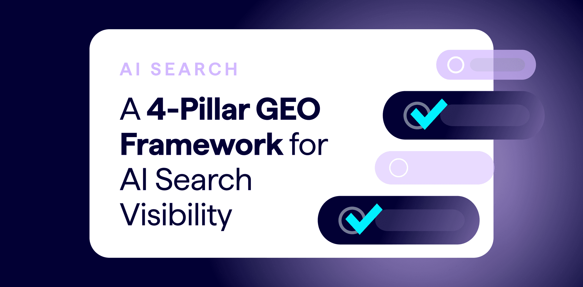Lumar Presents 4-Pillar GEO Strategy Framework