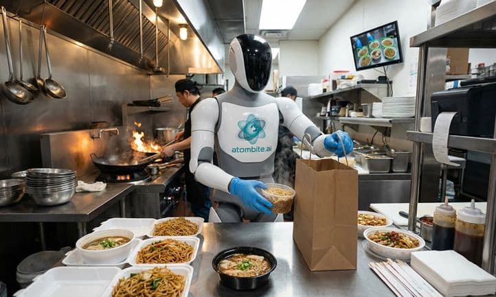 AtomBite Deploys M1 Takeout Packing Robot